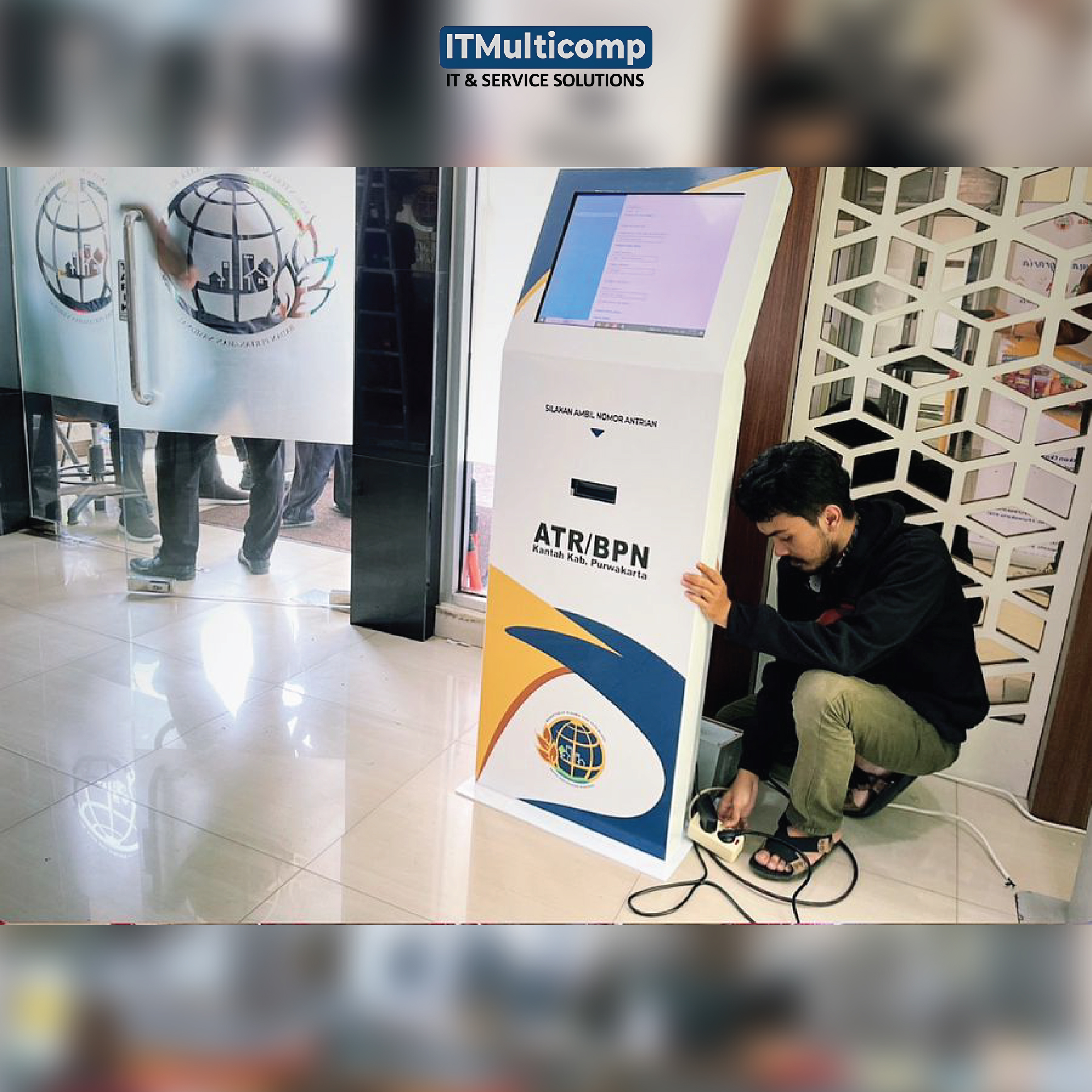 Pemasangan Mesin Antrian