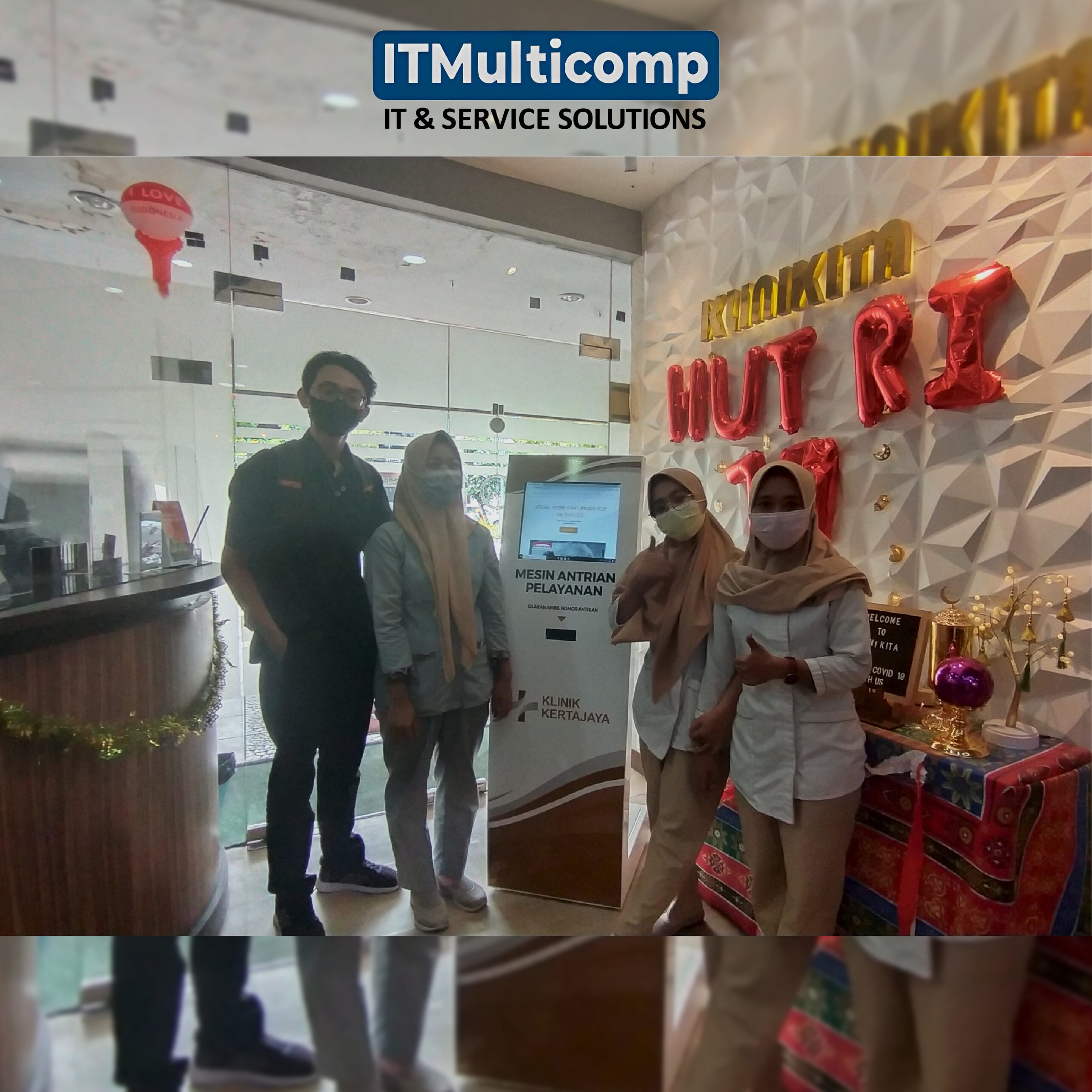 Pemasangan Mesin Antrian Klinik Kertajaya