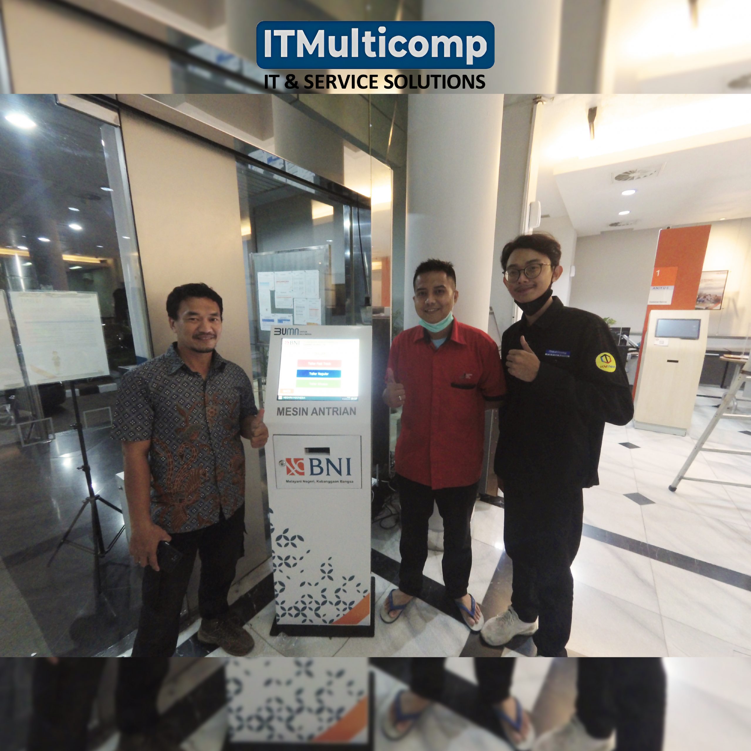 Pemasangan Mesin Antrian