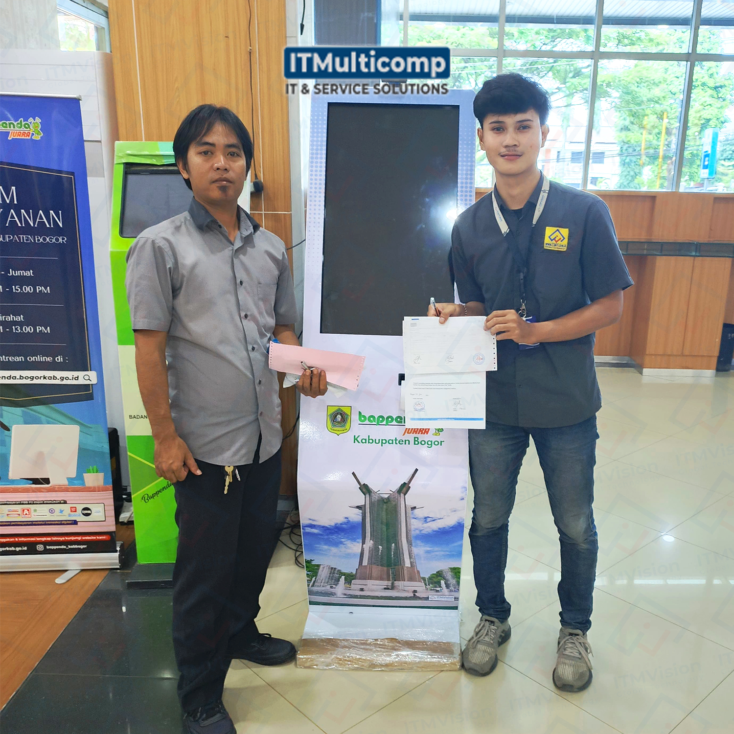 Pengantaran Mesin Kiosk Type 9 Ke Bapenda Kabupaten Bogor